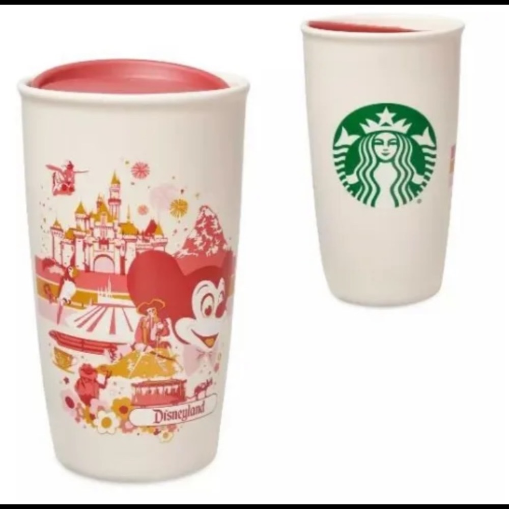 Disneyland Starbucks Mickey Mouse 12oz Ceramic Tumbler Cup
